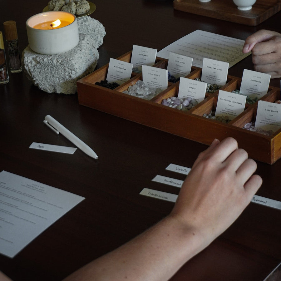 Crystal Grid Art and Essential Oil Roller Workshop