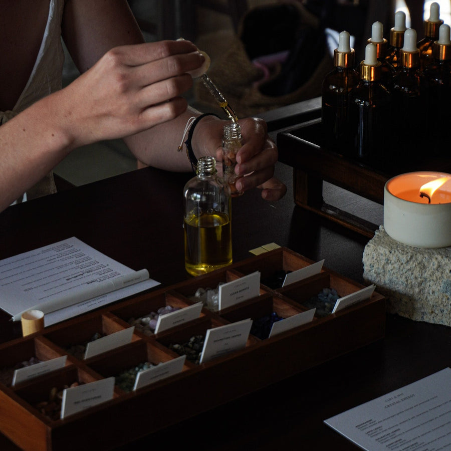 Crystal Grid Art and Essential Oil Roller Workshop